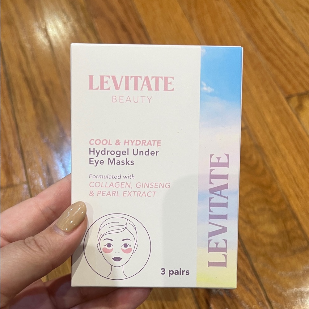 Levitate Beauty Cool & Hydrate Hydrogel Under Eye Masks 3 Pairs NWT NEVER USED